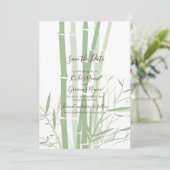 日エレガント付を除く東洋の竹の結婚式 セーブザデート (スタンド正面)