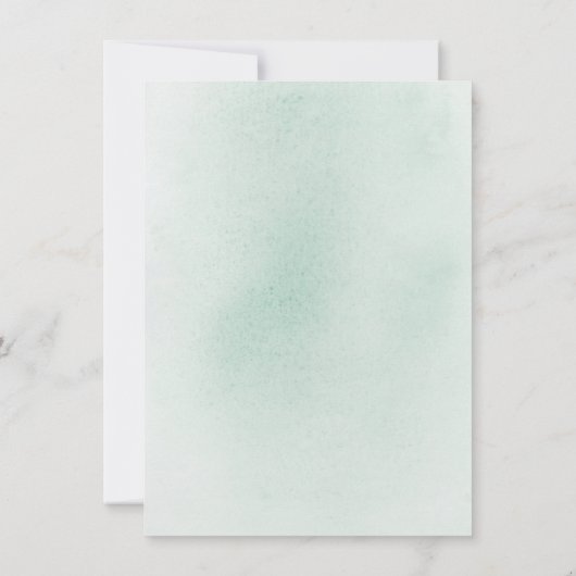 日エレガント付を除く銀の緑 案内状 (裏面)