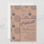 日エレガント月の天空の赤ちゃんシャワー 招待状 (正面)