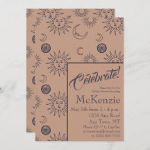 日エレガント月の天空の赤ちゃんシャワー