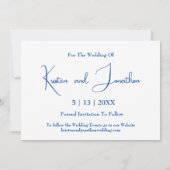 日カジュアル付気にカードを無料で保存 セーブザデート (裏面)