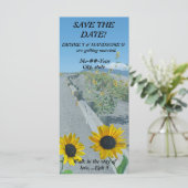 日カジュアル花の国の道路の日付注記を保存 (スタンド正面)