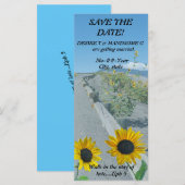 日カジュアル花の国の道路の日付注記を保存 (正面/裏面)