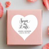 日カスタマイズ付の発表結婚を保存 ハートシール