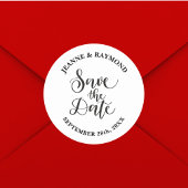 日カスタマイズ付の発表結婚を保存 ラウンドシール