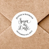 日カスタマイズ付の発表結婚を保存 ラウンドシール