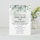 日カスタマイズ付を除く緑の結婚式 招待状 (スタンド正面)