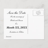 日カスタマイズ付ポストカードの保存 案内ポストカード (裏面)