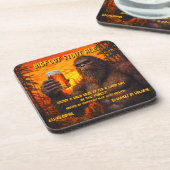 日カスタマイズ入りでビールを飲むビッグフット コースター (左側)