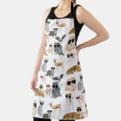 日カッコいい照おもしろい眼鏡 エプロン (インサイチュ)