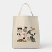 日カッコいい照おもしろい眼鏡 トートバッグ (裏面)