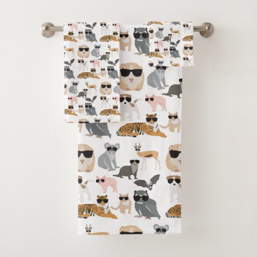 日カッコいい照おもしろい眼鏡 バスタオルセット (インサイチュ)