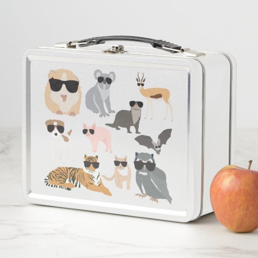 日カッコいい照おもしろい眼鏡 メタルランチボックス (インサイチュ)