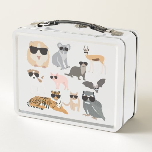 日カッコいい照おもしろい眼鏡 メタルランチボックス (裏面)