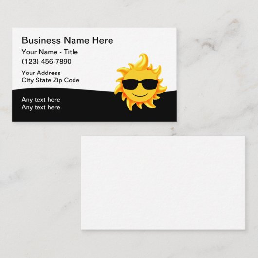 日カッコいい熱冷却 名刺 (正面/裏面)