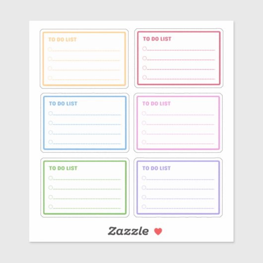 日カラフル々のプランナーをリストするには シール (シート)