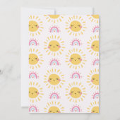 日カラフルののまわりに1回目の旅 招待状 (裏面)