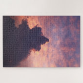 日カラフルの入り時の空の雲 ジグソーパズル (横)