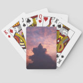 日カラフルの入り時の空の雲 トランプ (裏面)