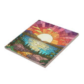 日カラフル入り風土フェイクステンドグラス タイル (側面)