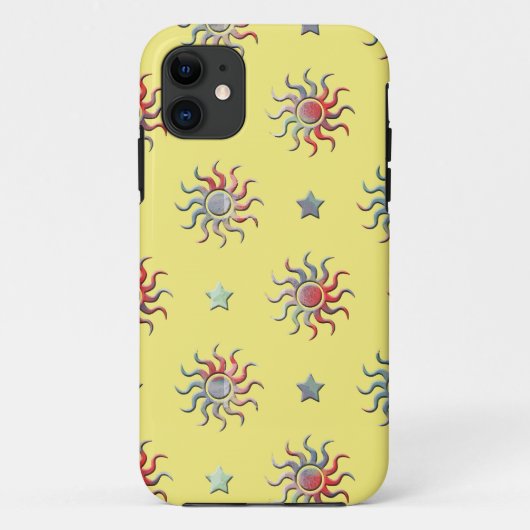 日カラフル星デザイン Case-Mate iPhoneケース (裏面)