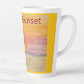 日カラフル没イエローオレンジ カフェラテマグ (右)