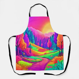 日カラフル没ビュー エプロン