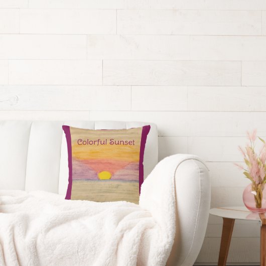 日カラフル没 クッション (ソファ)