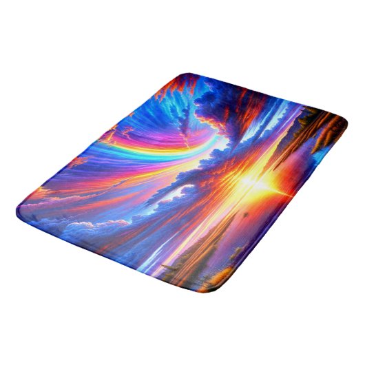 日カラフル没 バスマット (アングル)