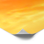 日カラフル没:炎々とした空の夕暮れ。 ポスター (角)