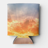 日カラフル没：炎々とした空の夕暮れ。 缶クーラー (正面)