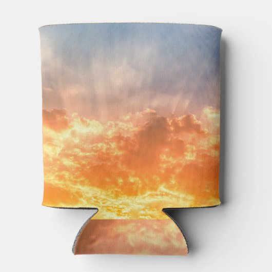 日カラフル没：炎々とした空の夕暮れ。 缶クーラー (裏面)