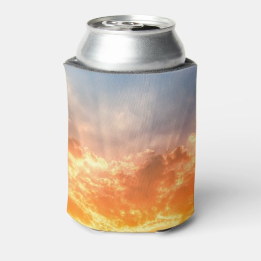 日カラフル没:炎々とした空の夕暮れ。 缶クーラー (缶裏面)