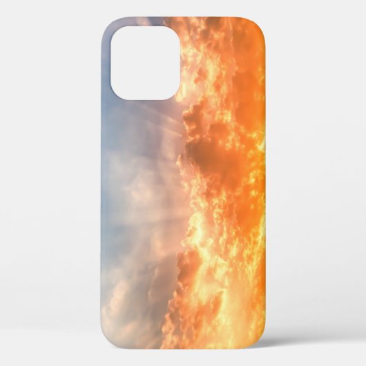 日カラフル没:炎々とした空の夕暮れ。 Case-Mate iPhoneケース (裏面)