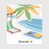 日カリブの帰 シール (シート)