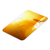 日キスをする光の中でカップル マグネット (左側)