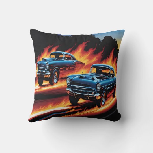 日クラシックの入り時に炎を上げる熱棒 クッション (裏面)