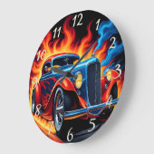 日クラシック入り改造で高速道路を焼き払う ラージ壁時計 (傾斜)