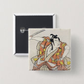 日クール本のヴィンテージ浮世絵古物 缶バッジ (正面&裏面)