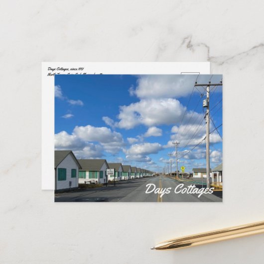 日コテージポストカード、ショアロードビュー ポストカード (正面/裏面インサイチュ)