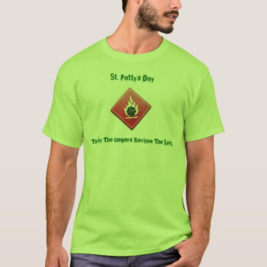 日ショウガは地球を開拓します Tシャツ (正面)