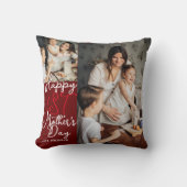 日シンプルとシックな最初の母のギフトフォトコラージュ クッション (正面)