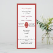 日シンプル付を保存すパーソナライズされたる 招待状 (スタンド正面)