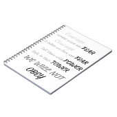 日ジャーナルを握って下さい ノートブック (左側)