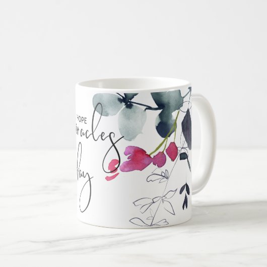 日ストップ々の奇跡のような希望は決して無い コーヒーマグカップ (正面右)