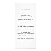 日スパマッサージセラピー価格表{Olive} ラックカード (裏面)