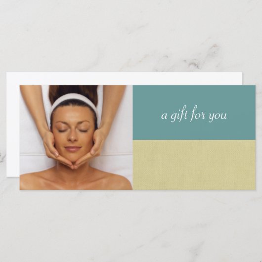 日スパ又はマッサージセラピストギフト券 (正面/裏面)