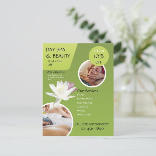 日スパ業 ポストカード (スタンド正面)