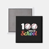 日ズ・オブ・スクール・ベースボール100日目の学生少年ギ マグネット (正面/裏面)