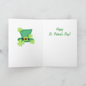 日セントパトリックの間アイルランド語があるそのおもしろい カード (内部)